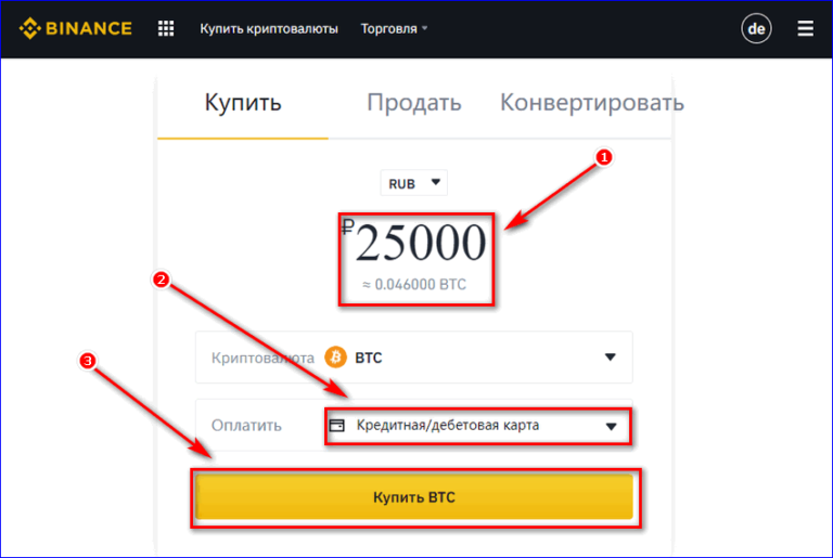 Пополнение биткоин